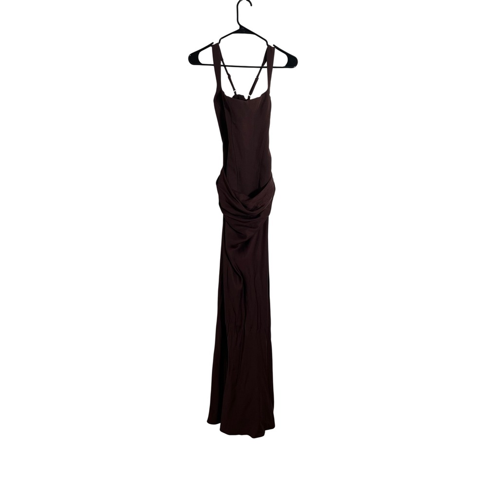 BABYBOO Cornelia Maxi Dress in Plum Brown - Picture 3 of 12
